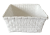 Rectangular White belt-weave basket 9.2