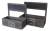 Set of 2 Rectangular wood containers with chalkboard