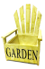 Wooden chair planter - Antique Yellow 8