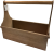 Large wooden tool-box style container L: 16