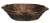 CBY612V19 - Willow & Chipwood dark basket with wooden handle