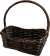 Small Rectangular Willow basket with a handle