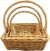 Medium piece in a Set of 3 willow baskets with handle
M:15