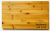 Rectangular bamboo cutting board with 