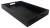 Black faux leather tray with side handles 18
