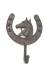 CIR1004HR - Cast iron Horseshoe welcome hanger