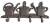 CIR972K - Cast Iron watring cans hooks