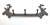 CIR996DRH - Cast iron 2 deer heads hanger