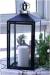 Black metal & glass lantern (candles excluded)