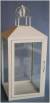CL102S20W - White iron and glass lantern