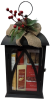 Black Metal & Glass lantern gourmet gift KIT.  All you need to make 12 Gift Lanterns
Simple assembly Required.