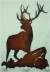 Metal deer wall Decor with hooks