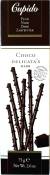 Cupido chocolate sticks - Dark 75 gr., 12/cs