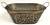 CTF665V / Oval Metal swirls container w/handles 15”x7”x6