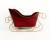 CTF672SL - Metal red sleigh with gold trim 18