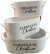 Set of 3 metal Farmhouse Christmas containers with lids S: 10