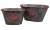 Set of 2 oval 