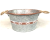 CTF717R - Galvanized container with embossed bronze dots and