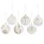 Assorted White ornaments with gold trim 3