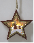 PAD535LSTR - LED Wood hanging star with glittered Angel scen