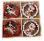 Set of 8 in a wooden box Mixed Reindeer & Bear