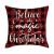 PAC104BLV  - Buffalo plaid cushion with Believe in the Magic