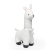 100% Cotton exterior cable knit Llama - IVORY