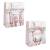 Assorted Christmas gift bags with glitter - pink shades