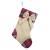 062615819255 - Fabric Burlap & Plaid stocking 18