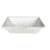 White rectangular bamboo basket - Small 9.2”x6”x5.2”H