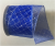 Organza blue glitter wired ribbon 25 yard/roll - 2.5