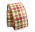 RD/GR/CR Plaid wired burlap ribbon 25 yard/roll - 2.5