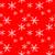 Lunch Napkins - White snowflakes on red 6.5
