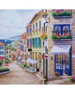 Lunch napkin - Sidewalk Bistro 6.5"x6.5" 20 Napkins/pack 