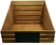 CBX660D - Wood display basket with chalkboard