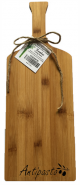 Wine bottle shaped bamboo cutting board with 