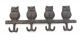 Cast iron Owls hanger/hooks 11.5