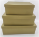 Set of 3 nesting boxes - gold
S: 12