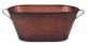 Oval Metal container  15”x7”x6”H (min.3