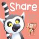 Baby book - Share, Life is nicer when we share
Padded book 8