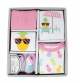 PC PINEAPPLE Cotton Box Set 
Set includes: Two Bodysuits, Pant, Socks and Bib
100% Cotton, 0-3M
