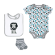 3-PC Box Set - LION
Set includes: Bodysuit, Socks & Bib 