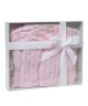 2-PC Cotton Cable-knit Cardigan & Beanie Box Set - PINK
100% Cotton