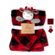 Fleece blanket & Nunu Set - PLAID 100% Polyester