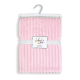 Amor Bebe Striped plush blanket - Pink