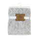 Soft Sculpted Sherpa Blanket: Grey 100% Polyester, 30