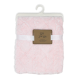 Soft Sculpted Sherpa Blanket: Pink 100% Polyester, 30