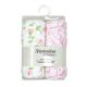 2-Pack Fleece Blanket: Pink/Green Flowers
100% Polyester, 30