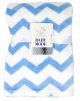 Coral fleece blanket Zigzag pattern - BLUE
100% Polyester, 30