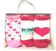 So Cute Baby 3-Pair socks in a box - Pink